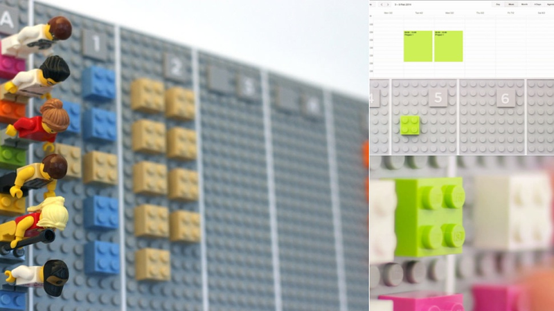 Illustration for article titled This Giant Lego Calendar Syncs Automatically With Your Smartphone